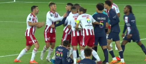 Hakimi risque gros après son comportement face à Ajaccio. (screenshot Twitter - @CanalplusFoot)