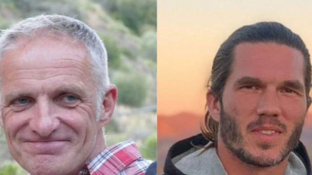 Les deux fran&ccedil;ais lib&eacute;r&eacute;s par l'Iran (screenshots Twitter @BFMLyon)