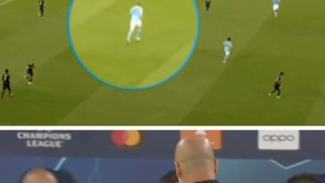 De Bruyne auteur d'un très beau match face au Real Madrid. (screenshot Twitter - @RMCsport)