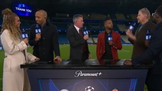 Thierry Henry présent sur l'antenne de CBS. (screenshot Twitter - @David_Mapheleba)