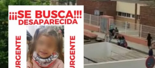 Fragmento del vídeo donde se apreciaba la violencia por los presuntos asaltantes que se llevaron a la niña (Collage Telecinco)