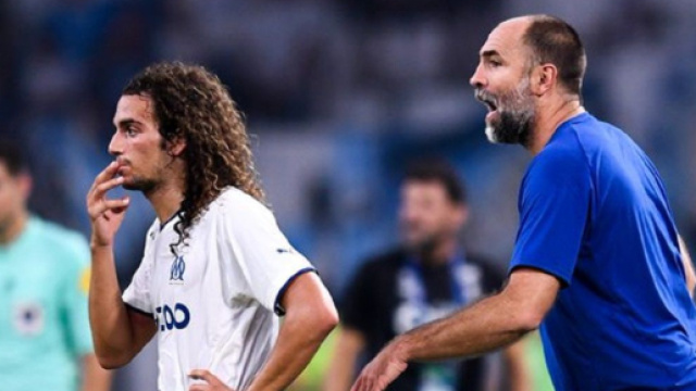 Mattéo Guendouzi et Igor Tudor (capture Twitter @_BeFootball)