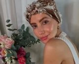 La modelo apareció en el vídeo con un bonito turbante (Instagram, aylenmila)