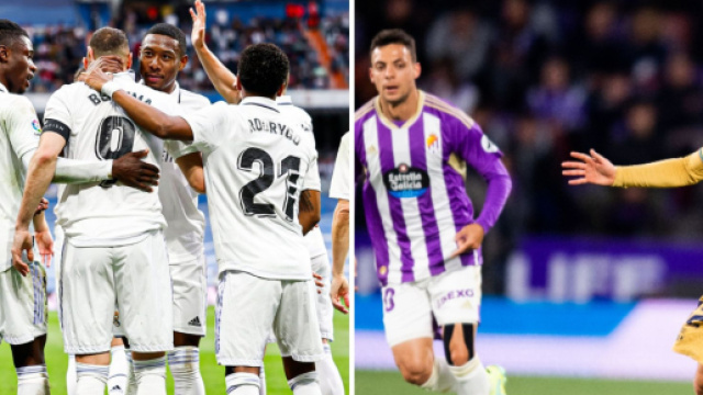 Real vainqueur contre Rayo et Valladolid triomphant du Barça (Screenshot de @realmadridfra et @fcbarcelona_fra au 26 mai 2023)