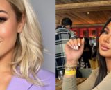 Maeva Ghennam règle ses comptes avec Carla Moreau en boite de nuit. Source: screenshot Instagram @carlamoreau @MaevaGhennam