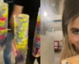 La joven enseñó los 130 euros en su vídeo de TikTok (TikTok, @gabi.alvarezzz)