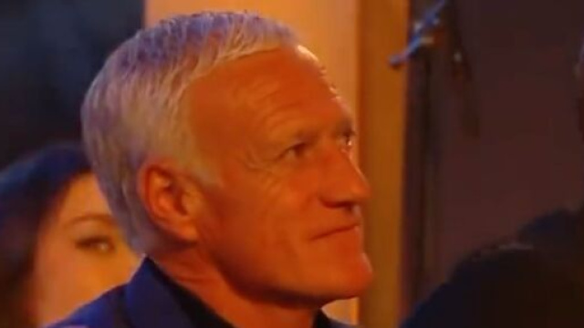 Deschamps pr&eacute;sent lors des Troph&eacute;es UNFP. (screenshot Twitter - @CerfiaFoot)