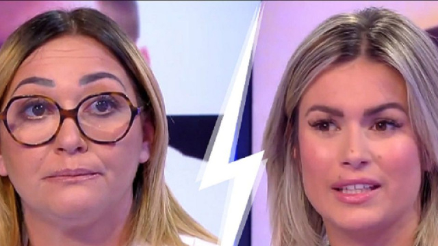 Dana&eacute; la voyante et Carla Moreau sur TPMP (Screenshoot Twitter @Delcroixx)