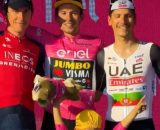 Ciclismo, il podio del Giro d'Italia 2023.