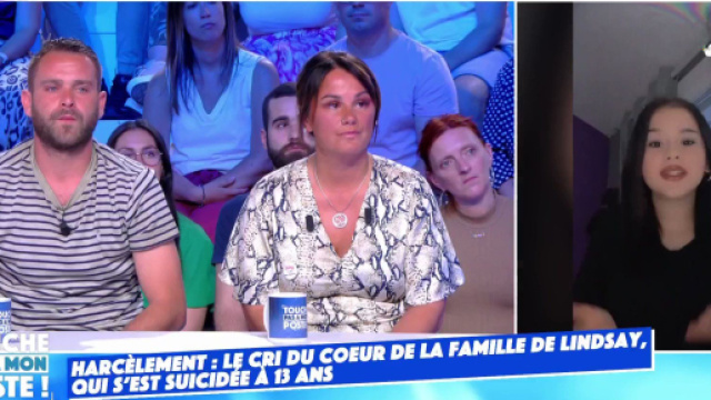 TPMP: Les parents de la petite Lindsay t&eacute;moignent du harc&egrave;lement subit par leur fille. Screenshot twitter @TPMP