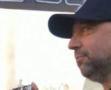 Gérard Lopez plus tendu que jamais avant la réception de Rodez en Ligue 2. (screenshot Twitter - @Girondins4ever)
