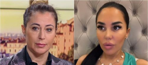 Magali Berdah endettée et en guerre avec ses influenceurs ? Milla Jasmine balance tout. (Screenshots @BFMTV & Snapchat)