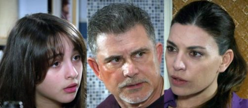 Un posto al sole, Bianca (Sofia Piccirillo), Franco (Peppe Zarbo) ed Angela (Claudia Ruffo)