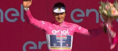 Giro d'Italia, Remco Evenepoel in maglia rosa.