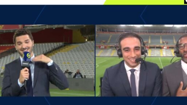 Habib Beye fan de l'&eacute;tat d'esprit du RC Lens. (screenshot Twitter - @CanalplusFoot)