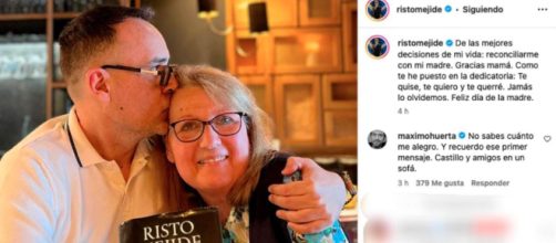 El presentador compartió en Instagram un emotivo mensaje dedicado a su madre (Instagram, ristomejide)