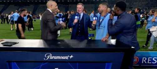 Henry présent sur le plateau de CBS. (screenshot Twitter - @lnstantFoot)