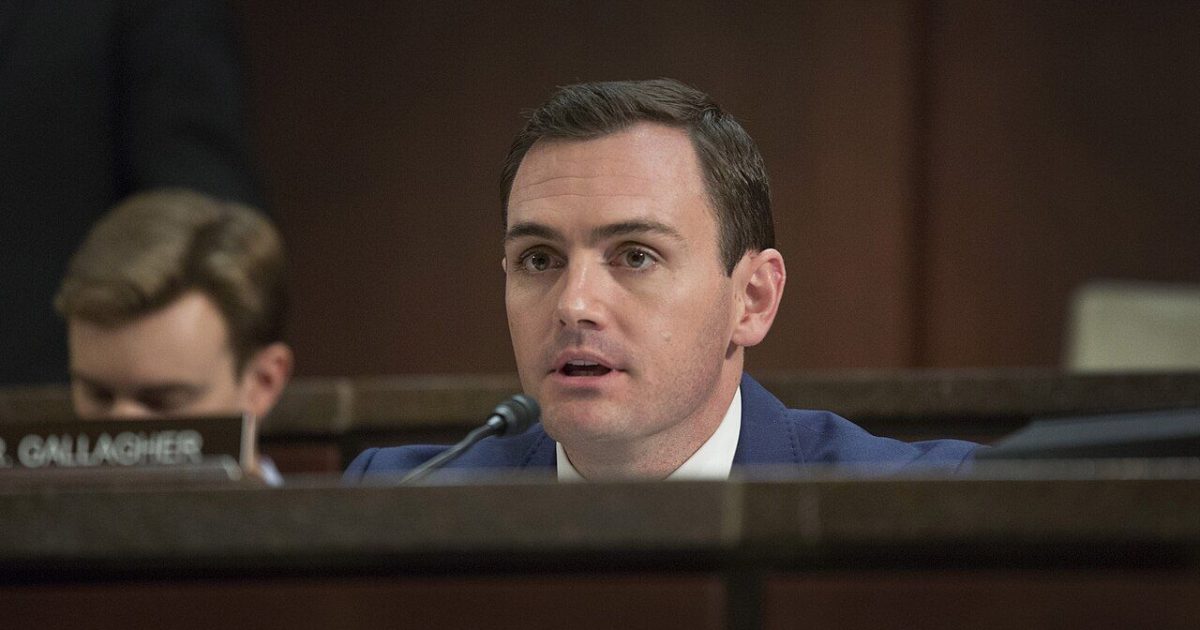 Wisconsin U.S. Rep., House China Committee Chair Mike Gallagher won't