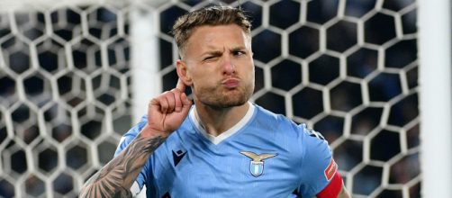 In foto Immobile, giocatore della Lazio.