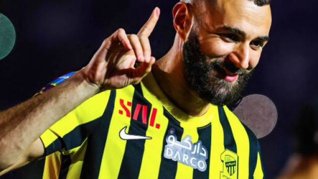 Karim Benzema nouveau joueur d'Al-Ittihad en Arabie saoudite. (screenshot Twitter - @ActuFoot_))