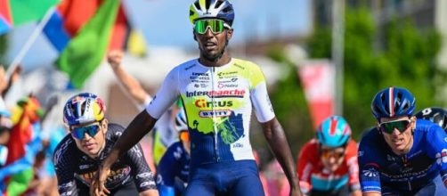 Ciclismo, Biniam Girmay al Giro di Svizzera.