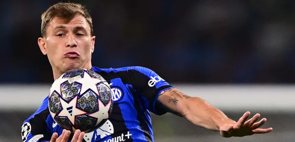 In foto Barella, centrocampista dell'Inter.