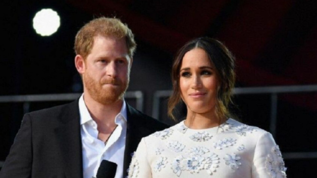 Le prince Harry et Meghan Markle (Screenshoot Twitter @franceinter)