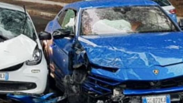 Roma, incidente Lamborghini: viaggiava a 124 km orari