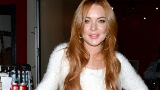 La comédienne américaine Lindsay Lohan (Screenshoot Twitter @BFMTV_People)
