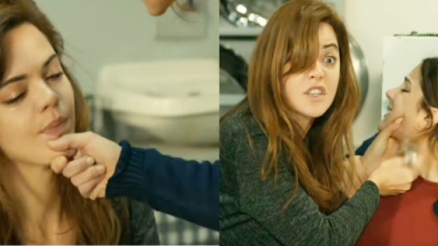 Terra amara, anticipazioni: Zuleyha minaccia una detenuta con il coccio di una brocca.