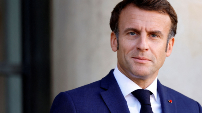 Emmanuel Macron s'exprime sur l'expérience vécue par Kenzo au cours d'OM-Ajaccio (screenshot @Twitter - BFMTV)