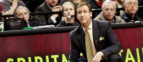 Terry Stotts while head coach of the Portland Trail Blazers in 2014 (Image source: Portland Trail Blazers/Wikimedia Commons)