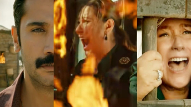 Terra amara, anticipazioni: Yilmaz dà fuoco a un capanno con Hunkar dentro.