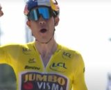 Ciclismo, la vittoria di Wout van Aert nella tappa di Calais del Tour de France.