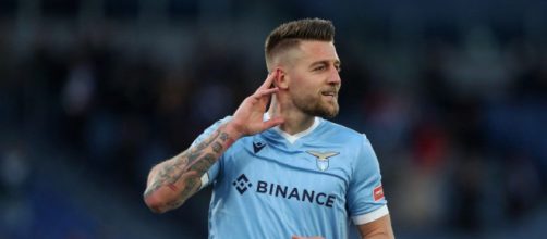 In foto Milinkovic-Savic, giocatore della Lazio.