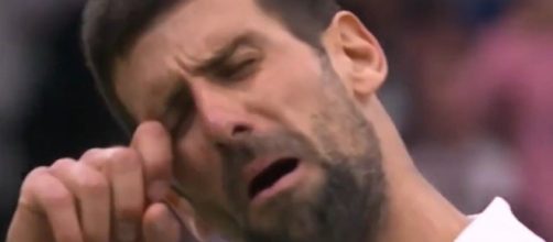 Qualifié pour la finale de Wimbledon, Djokovic a encore dû faire face à des fans face à lui, à qui il a répondu avec moquerie. (@Wimbledon)