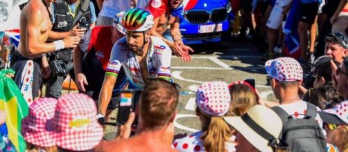 Ciclismo, Peter Sagan impegnato al Tour de France.