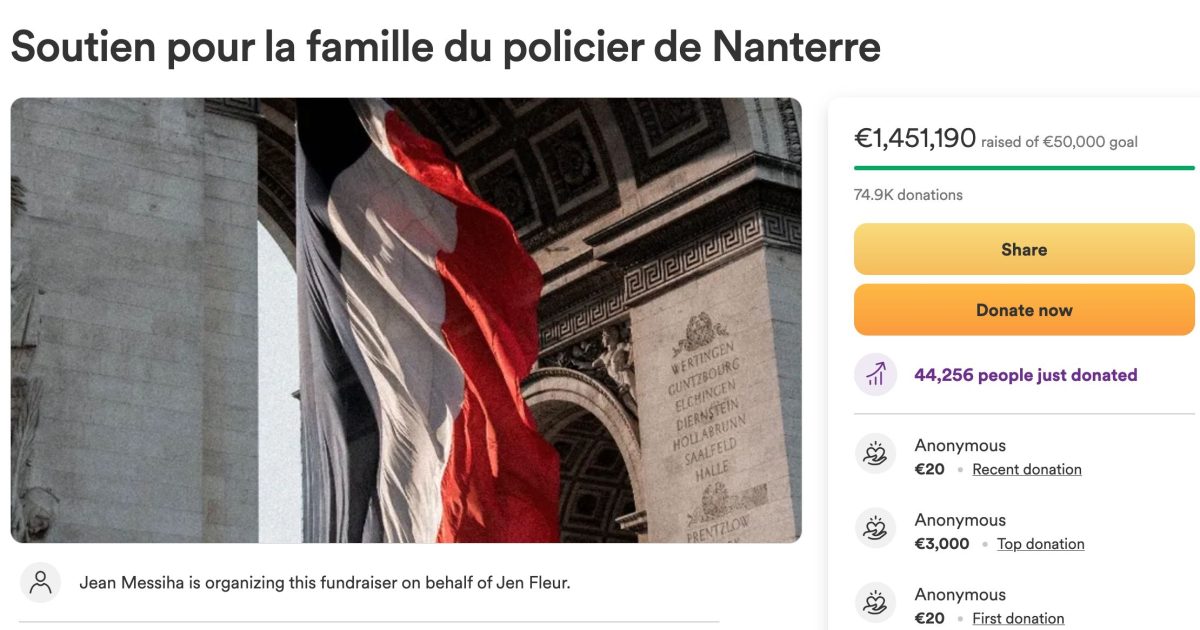 Mort De Nahel : La Cagnotte Pour La Famille Du Policier Incarcéré ...