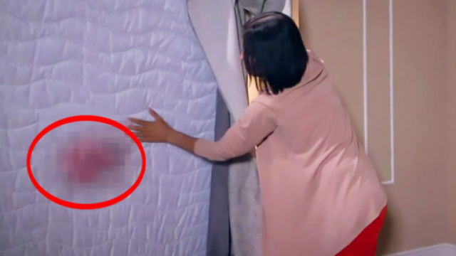 Un posto al sole, Marina Giordano (Nina Soldano) scopre una macchia di sangue sul materasso di Lara.