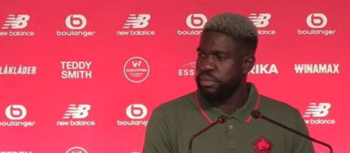 Samuel Umtiti nouveau joueur du LOSC. (screenshot Twitter - @Footballogue)