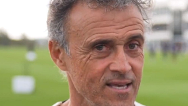 Luis Enrique au PSG (capture Twitter @PSG_inside)