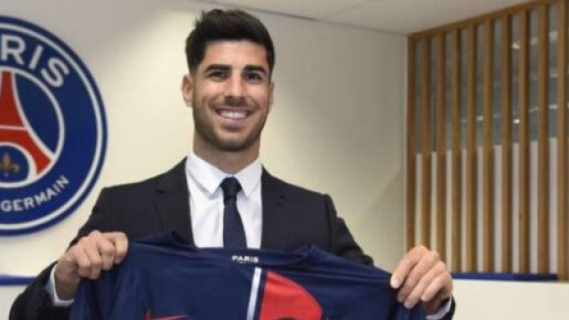 Asensio nouveau joueur du PSG. (screenshot Twitter - @psgcommunity_)