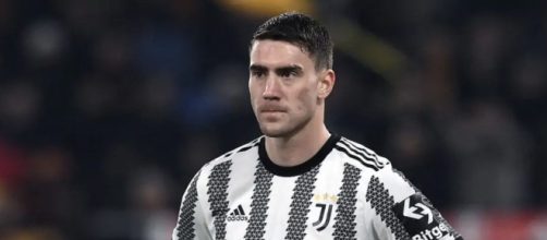 In foto Dusan Vlahovic, giocatore della Juve.