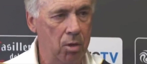 Carlo Ancelotti, le coach du Real Madrid (capture Twitter @MadridismoreaI)