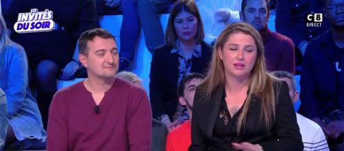 Amandine Pelissard et son homme Alexandre sur le plateau de Cyril Hanouna, TPMP. Source : capture d’écran C8.