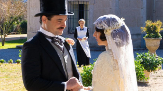 Manuel, Jimena e Jana in "La Promessa" - Canale 5.