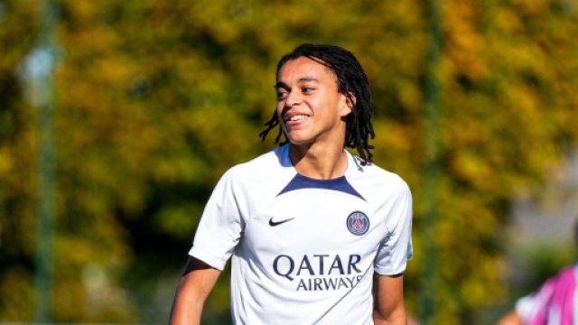 Ethan Mbappé sous les couleurs du PSG (capture Twitter @psgcommunity_)