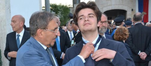 Ignazio La Russa col figlio Leonardo.