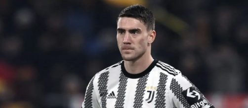 In foto Dusan Vlahovic, giocatore della Juve.