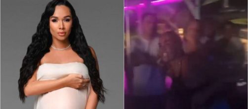 Jazz Correia enceinte de plusieurs mois : l'influenceuse filmée en train de fumer une cigarette et se battre en boite de nuit. @YouTube